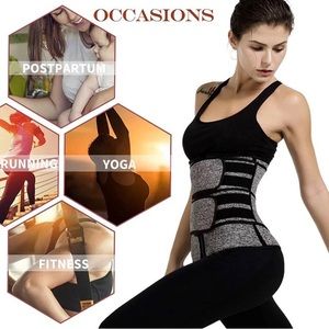 New Neoprene Double Belt Sweat Waist Trainer